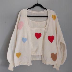 XL Cardigan with Tank